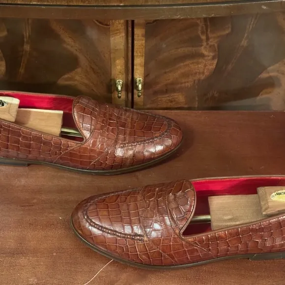 Maus and Hoffman Crocodile Loafers