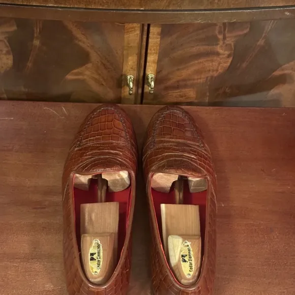 Maus and Hoffman Crocodile Loafers