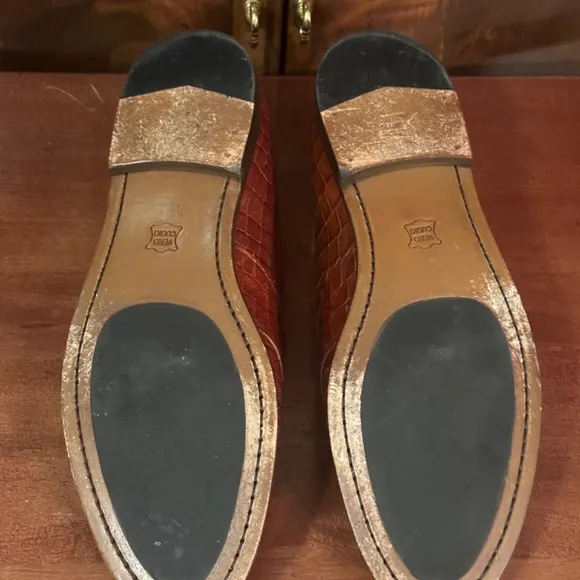 Maus and Hoffman Crocodile Loafers