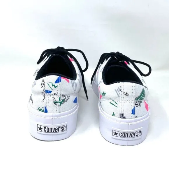 💖MEGA SALE💖Converse Men's SKID GRIP CVO OX White Print Canvas Low Top 170724
