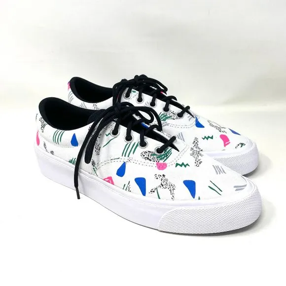 💖MEGA SALE💖Converse Men's SKID GRIP CVO OX White Print Canvas Low Top 170724