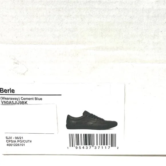 💖MEGA SALE💖Vans Berle   Skateboarding Casual  Women Black Leather VN0A5JIJ9BK