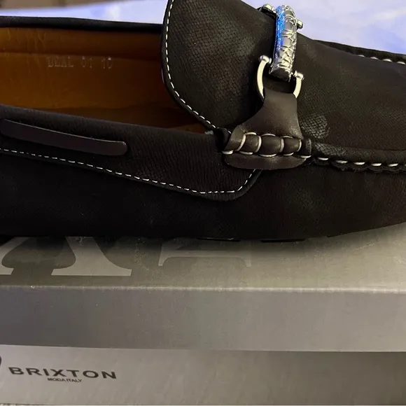 Men’s Brown Suede Brixton Driving Loafers Size 10 Brand New In Box! Preppy