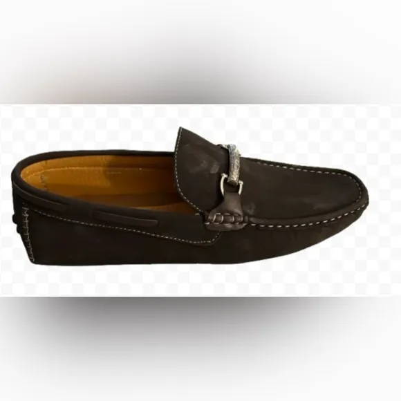 Men’s Brown Suede Brixton Driving Loafers Size 10 Brand New In Box! Preppy