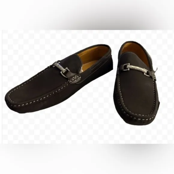 Men’s Brown Suede Brixton Driving Loafers Size 10 Brand New In Box! Preppy