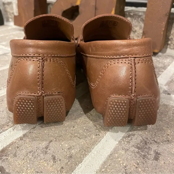 Men's Clarks Brown Leather Driving Loafers Size 8.5
