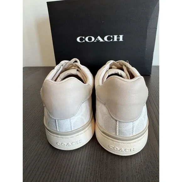 Men's Coach Low Top Sneakers 11.5 D Signature G4949 Chalk Off-White NWT Shoes