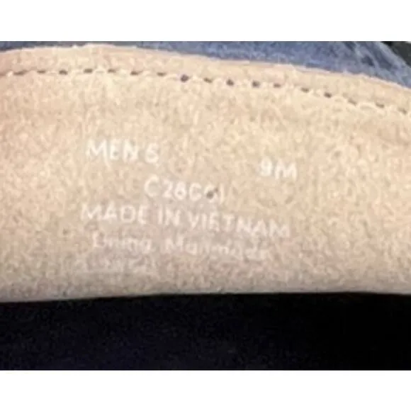 Men's Cole Haan Nantucket Penny Loafers Canvas Size 9 Blue White