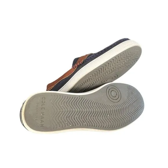 Men's Cole Haan Nantucket Penny Loafers Canvas Size 9 Blue White