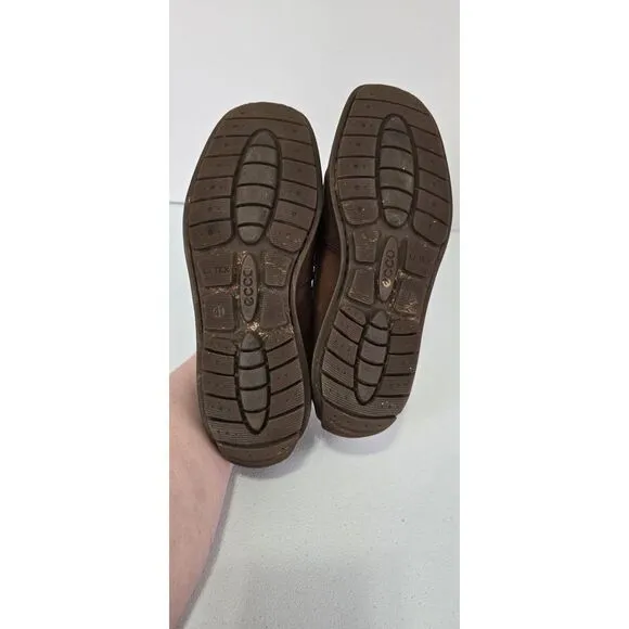 Mens Ecco Classic‎ Driving Shoe Loafer EU 41 US  8.5 Brown Leather Comfort