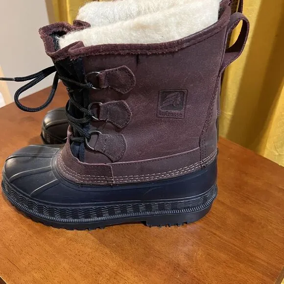 Men's LaCrosse Waterproof Winter Boots Lined Size 8 Made in USA