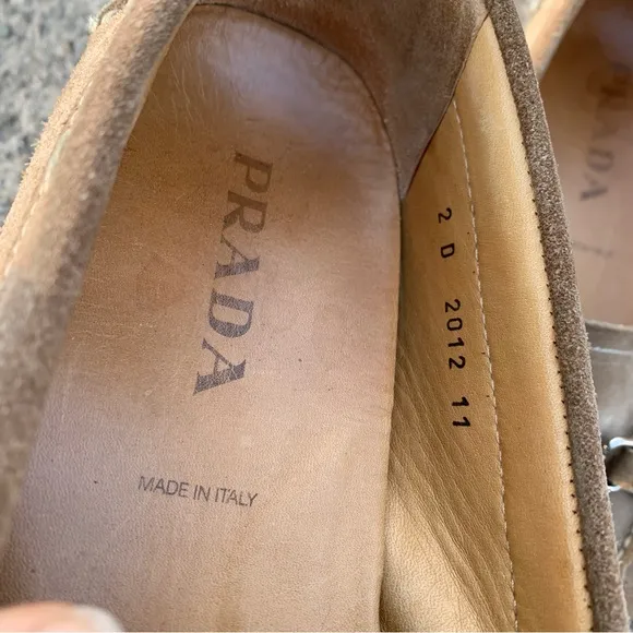 Men’s Prada Suede Driving Loafer - Taupe 11