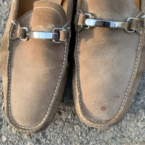 Men’s Prada Suede Driving Loafer - Taupe 11
