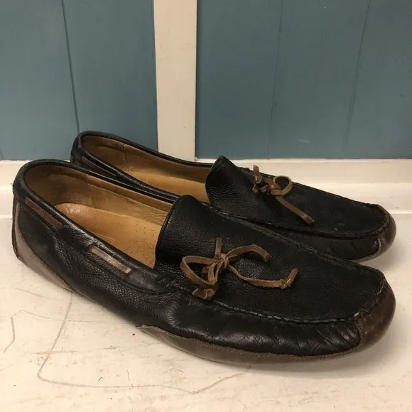 Mens SPERRY GOLD CUP Top Sider BROWN LEATHER Driving LOAFER Shoes Sz 13