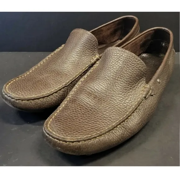 Men's TOD'S Brown Driving Leather Loafers US Sz 7.5