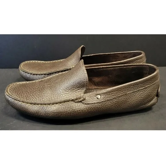 Men's TOD'S Brown Driving Leather Loafers US Sz 7.5