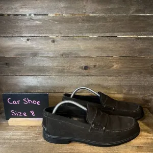 Mens The Original Car Shoe KUD 461 Brown Suede‎ Penny Loafers Size UK 8 US 9 M