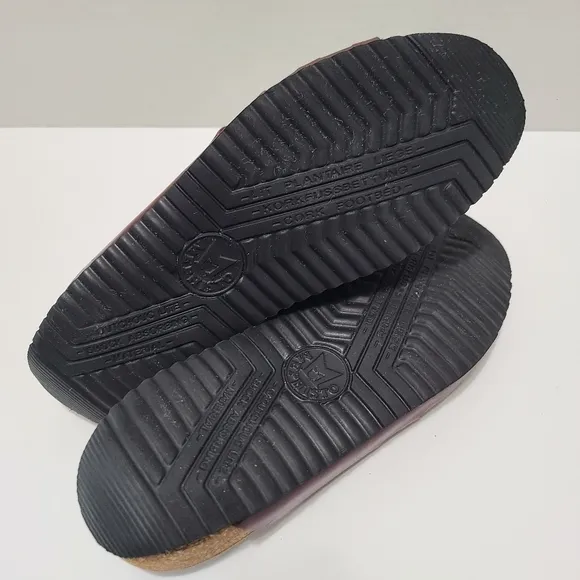 MEPHISTO‎ Brown Open Toe Slide Sandals Size 38