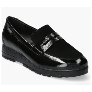 Mephisto Carima Penny Loafers NWOB Womens 7.5 Black Patent Air Jet Slip On Shoes