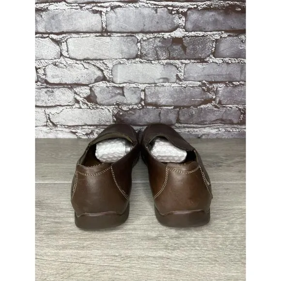 Mephisto Loafers Men Sz 10.5 Brown Leather Slip On Moc Cool Air Driving