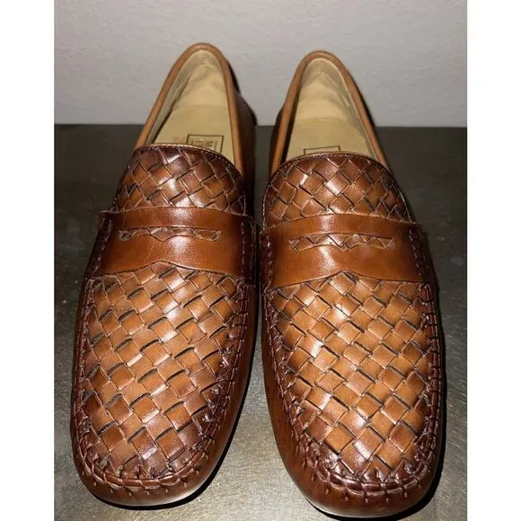 MERCANTI FIORENTINI Mens Loafers Leather SlipOn Driving Shoes 8.5 MF 7865 NEW
