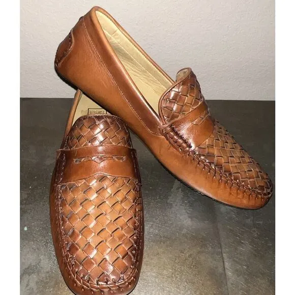 MERCANTI FIORENTINI Mens Loafers Leather SlipOn Driving Shoes 8.5 MF 7865 NEW