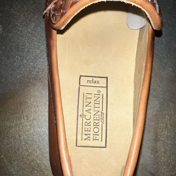 MERCANTI FIORENTINI Mens Loafers Leather SlipOn Driving Shoes 8.5 MF 7865 NEW