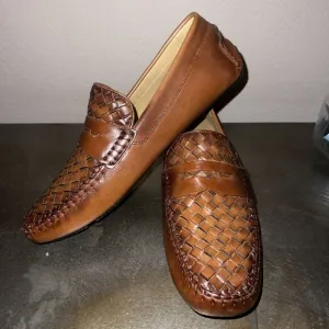 MERCANTI FIORENTINI Mens Loafers Leather SlipOn Driving Shoes 8.5 MF 7865 NEW