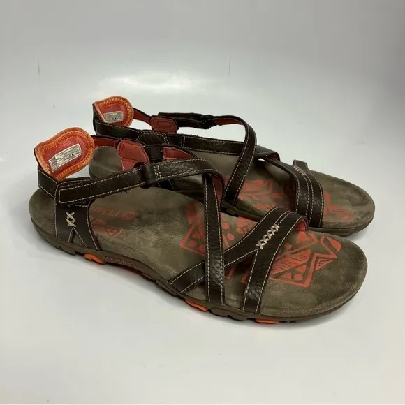 Merrell sandspur sandals cocoa/corral size 8