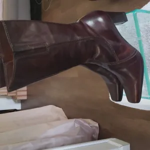 MEUCCI BOOTS LEATHER, Made in Italy, Woman 8 1/2 M