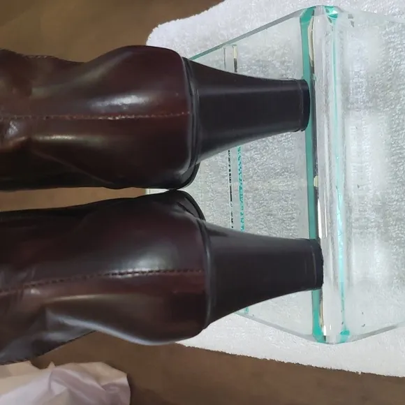 MEUCCI BOOTS LEATHER, Made in Italy, Woman 8 1/2 M