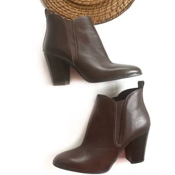 Michael Kors Brandy Leather Bootie Ankle Boots 11