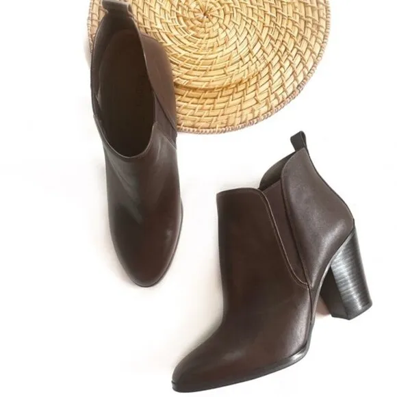 Michael Kors Brandy Leather Bootie Ankle Boots 11