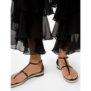 MICHAEL KORS COLLECTION Annabeth Leather Sandal 41 (US10)