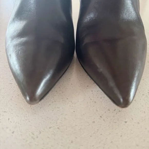 Michael Kors The Jet Set 6 Woods Women 8M Brown Heeled Pull On Ankle Boots