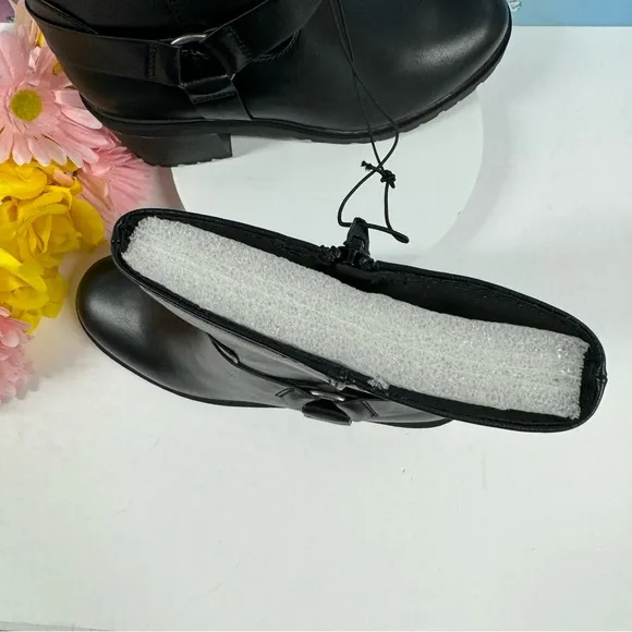 🏍️MID CALF HEELED MOTO BOOTS