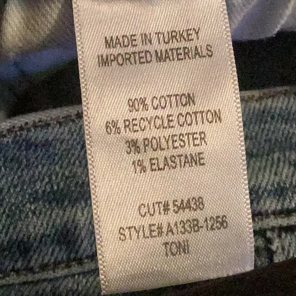 Mid Rise Straight Jeans
