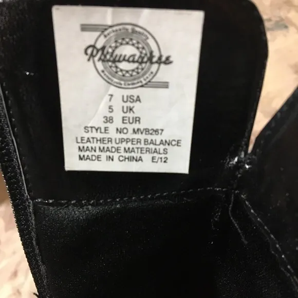 Milwaukee Leather Vixen Rider Heel Boots size 7