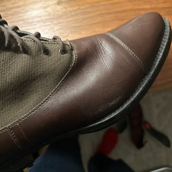 Miu Miu Leather Combat Boots Size 39