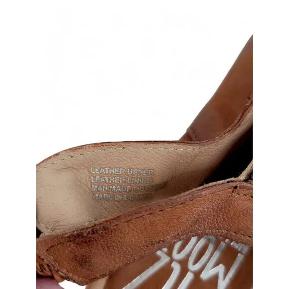 Miz Mooz Berkeley Sandal Slingback Womens Size 39 EU (US 8.5-9) Brandy Leather
