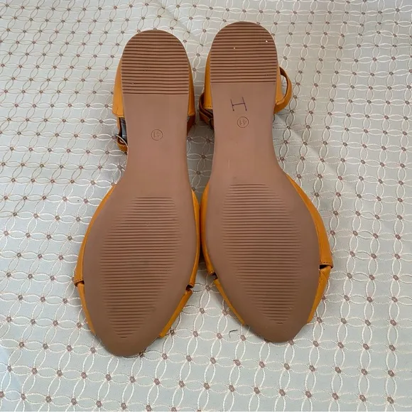MIZ MOOZ New York &quot;Aster&quot; YELLOW Buttery Soft Leather Sandals Size 41/ US 10.5