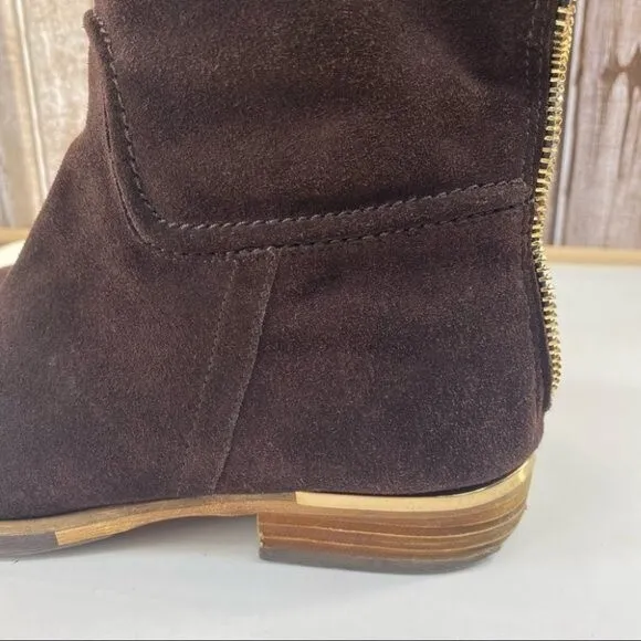 Modern Vice- “Charm” Brown Suede Knee High Boots