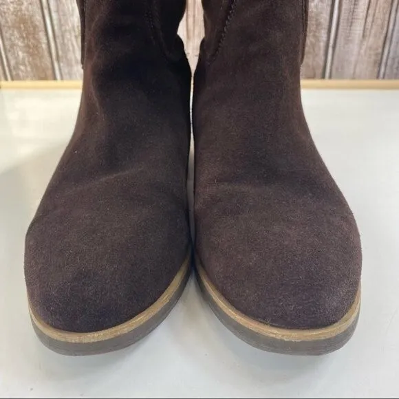 Modern Vice- “Charm” Brown Suede Knee High Boots