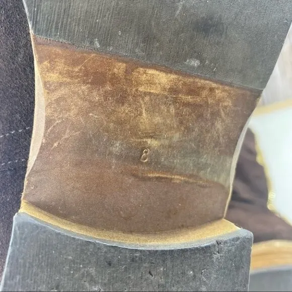 Modern Vice- “Charm” Brown Suede Knee High Boots
