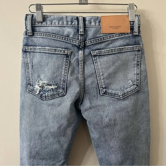 Moussy Vintage Ithan Distressed Skinny Jeans Size 23