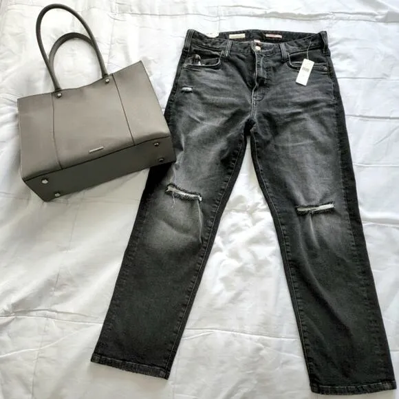 MSRP $280 Anthropology   Pilcro The Selvedge Borrowed Boyfriend Jeans 28