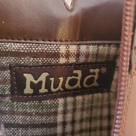 Mudd 7M Brown Chunky Heels 90s Y2K School Girl Boots ELSA Western Wingtip