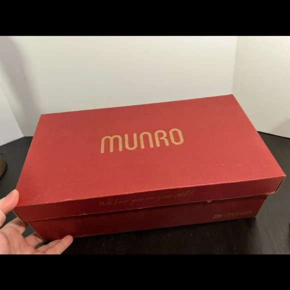 Munro Rochelle Cork Sling Back Heeled Sandals Shoes Size 7 Narrow
