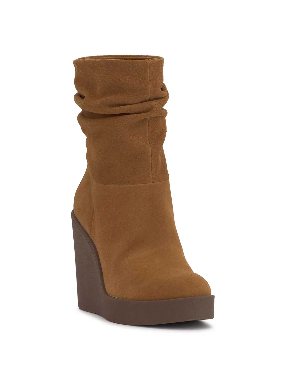 Mynette Slouch Wedge Bootie in Tuscan Tan