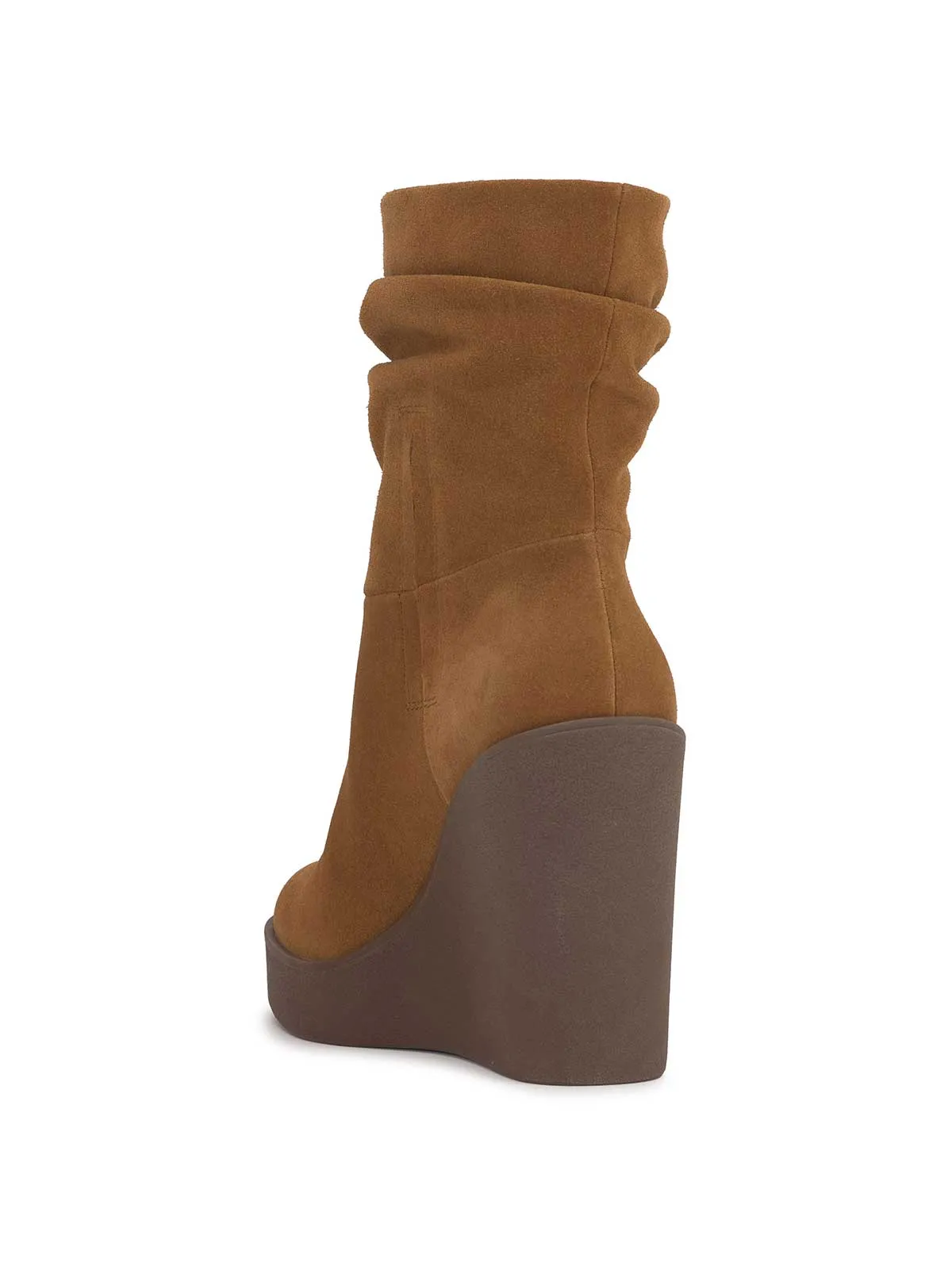 Mynette Slouch Wedge Bootie in Tuscan Tan